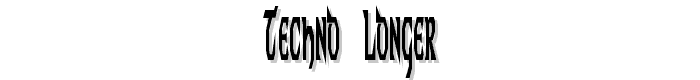 Techno Longer font